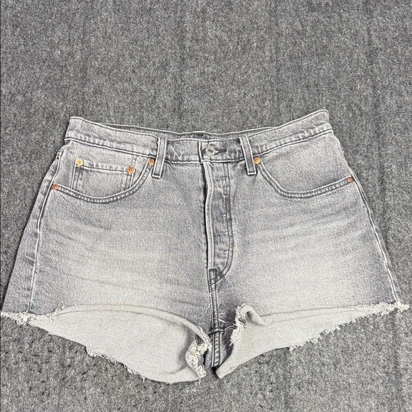 Levi's Pants - Levi's Light Gray Jean Shorts